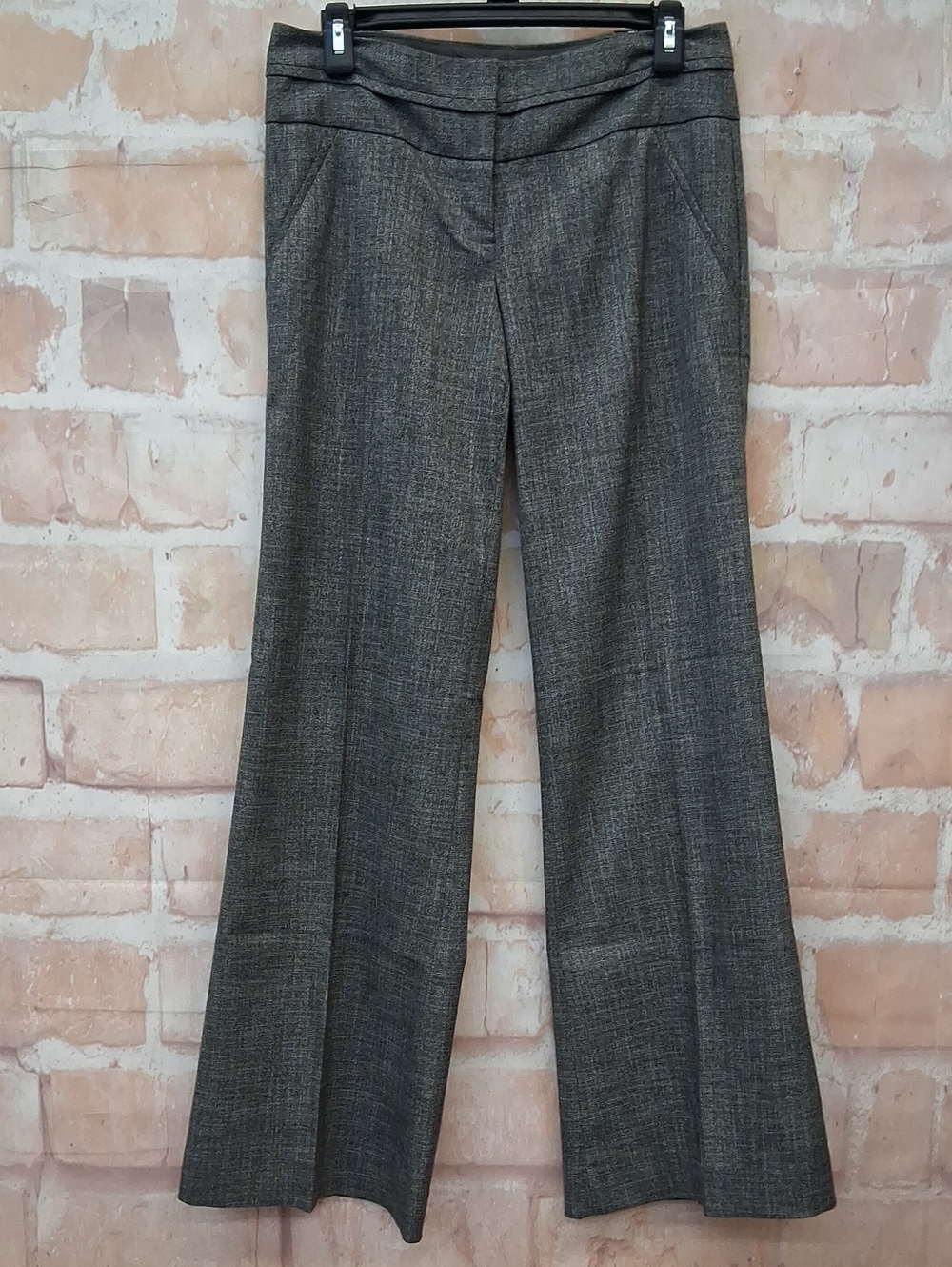 NWT The Limited Gray Textured Wide-Leg Dress Pants